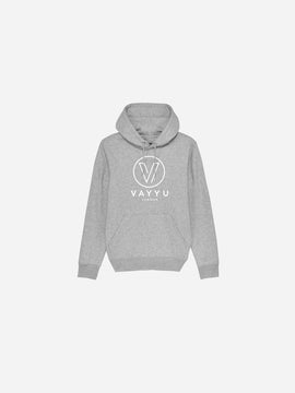 Vayyu London Circle Stone Organic Logo Hoodie | VLCSOLH